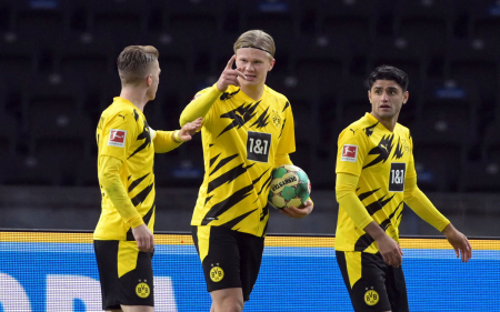 Erling Braut Haaland scoret fire mål.